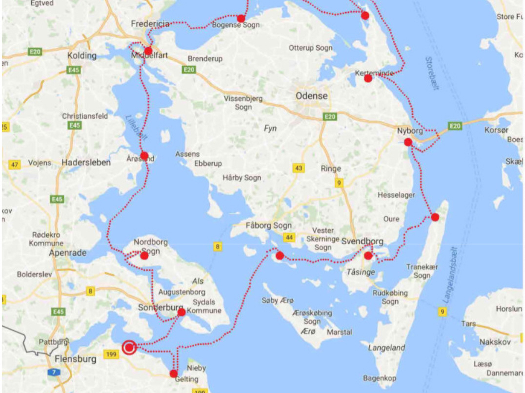 Dänische Südsee Karte
